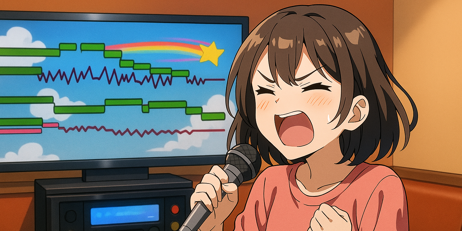 カラオケの音程バーがガタガタで合わない理由
