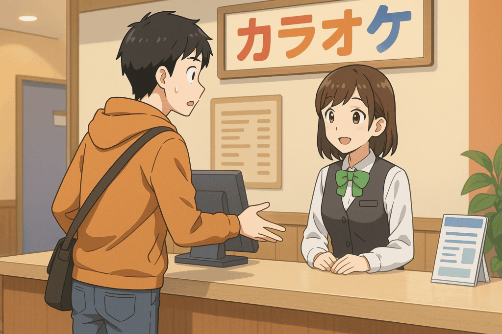 一人カラオケ 店員の反応