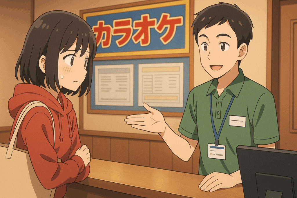 一人カラオケ 店員の反応