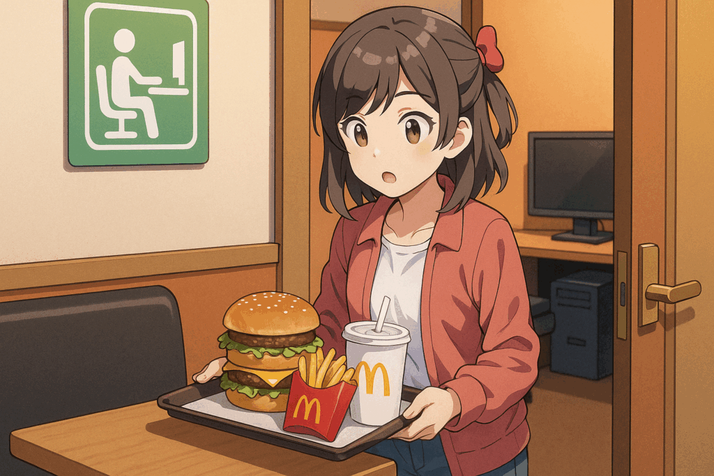 快活クラブにマックを持ち込んで大丈夫?