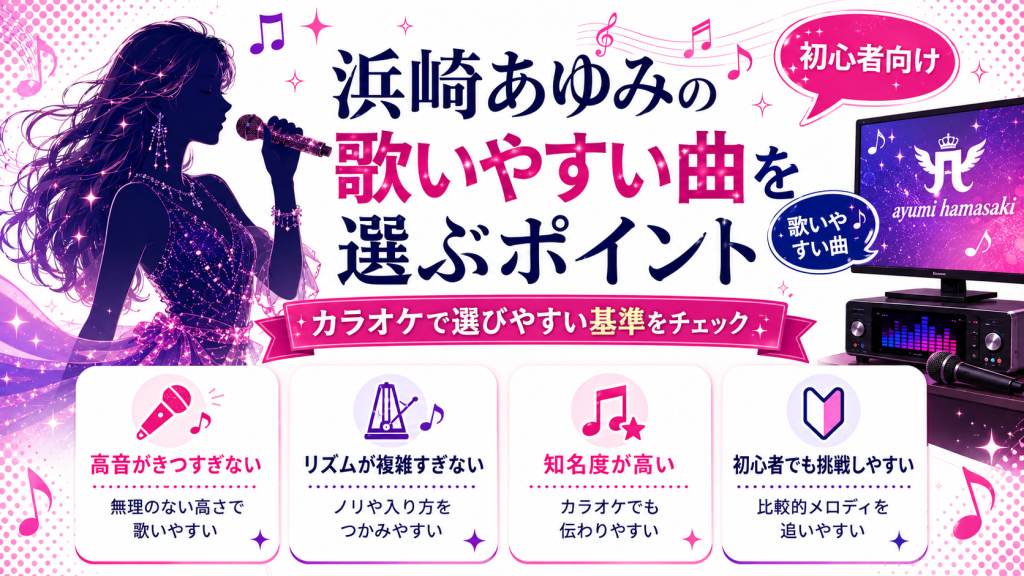 浜崎あゆみ_歌いやすい曲_選ぶポイント