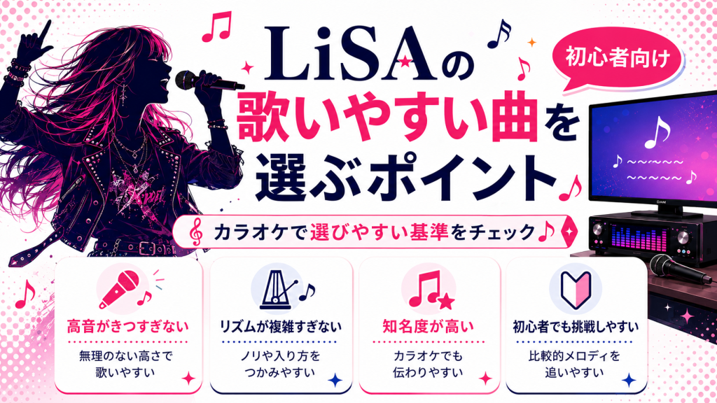 Lisa_歌いやすい曲_選ぶポイント