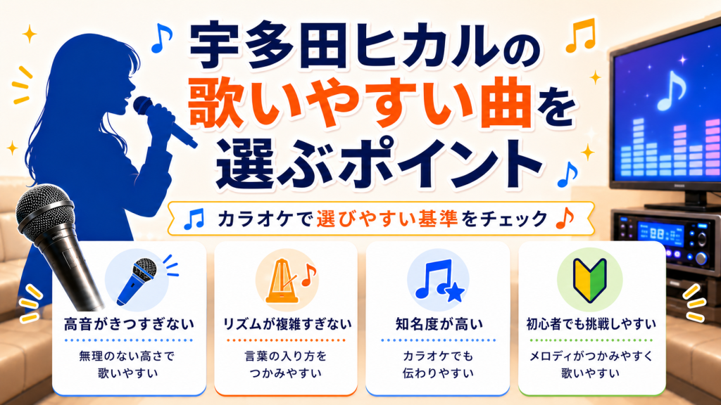 宇多田ヒカル_歌いやすい曲_選ぶポイント