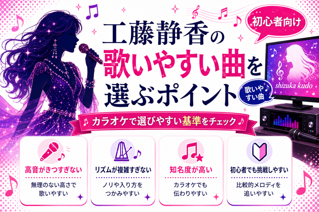 工藤静香_歌いやすい曲_選ぶポイント
